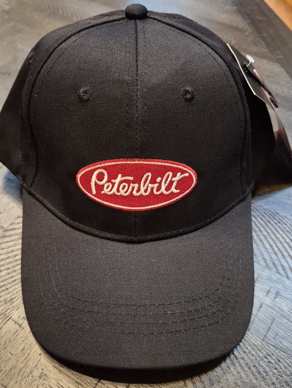 Peterbilt Black Cap with Red Logo